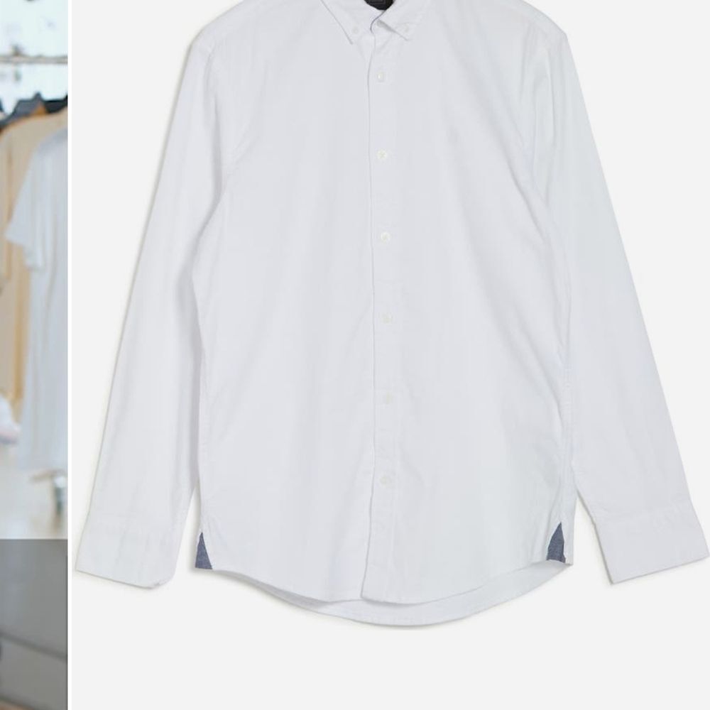 14th & Union Stretch COTTON Oxford Men's White Button-Down Shirt - Picture 3 of 5
